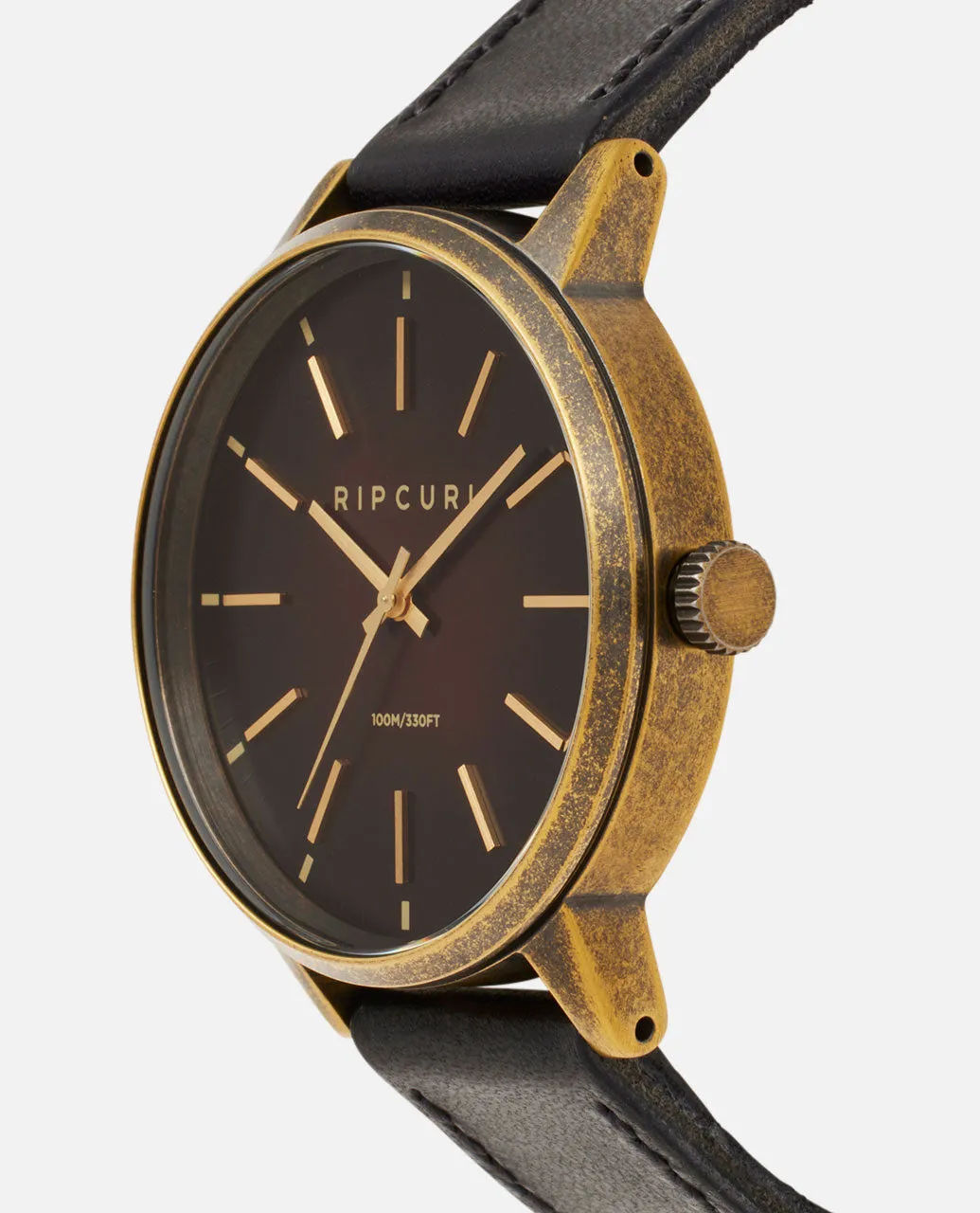 Drake Leather Watch - Midnight Bronze