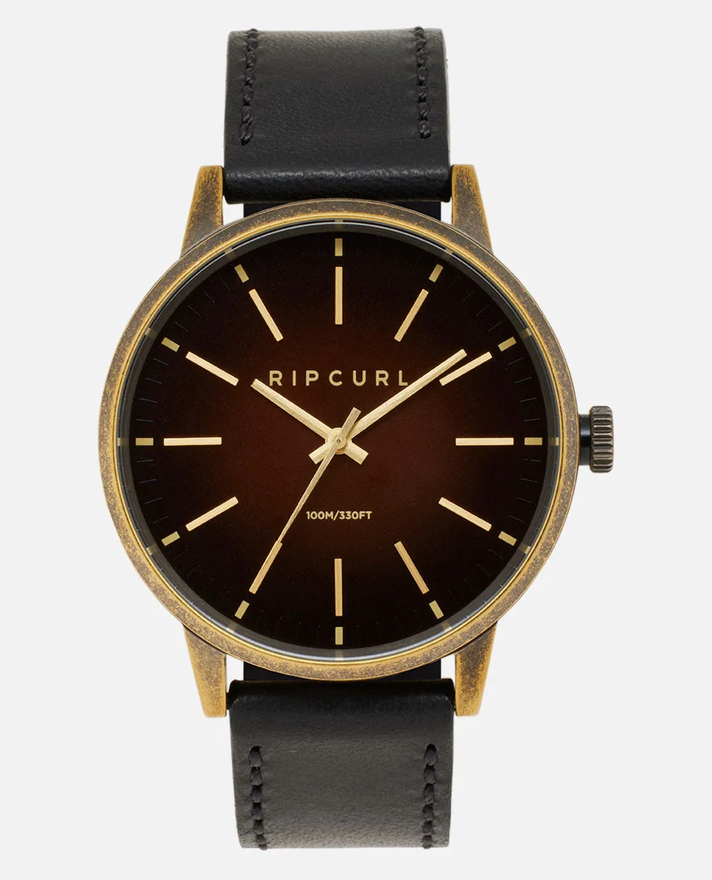 Drake Leather Watch - Midnight Bronze