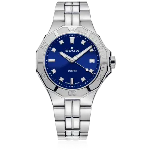 Edox Delfin The Original Ladies Blue Watch 53020-3M-BUN