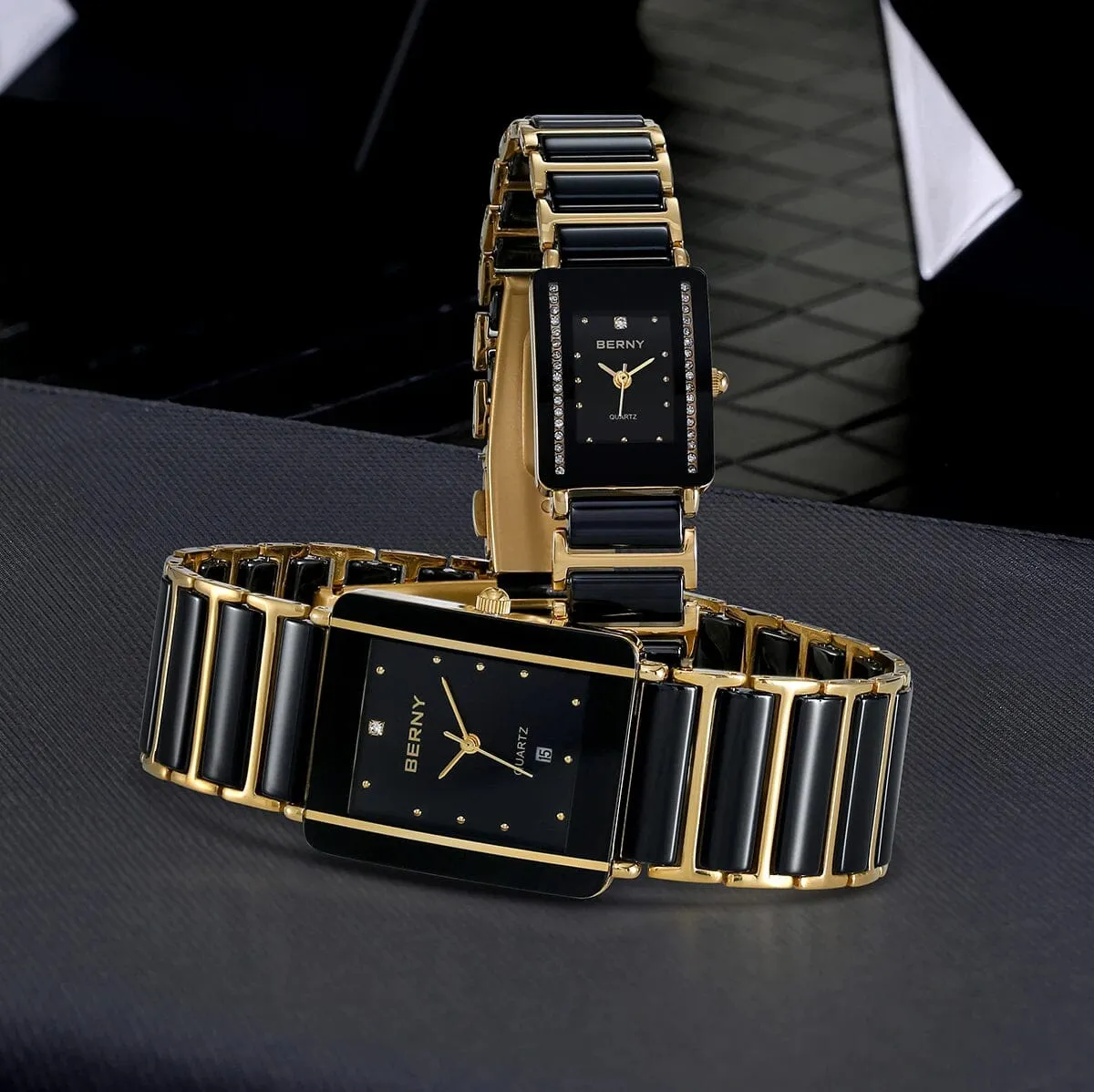 Experience Timeless Elegance with the Rectangular Quartz Watch