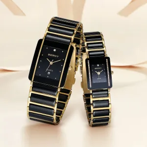Experience Timeless Elegance with the Rectangular Quartz Watch
