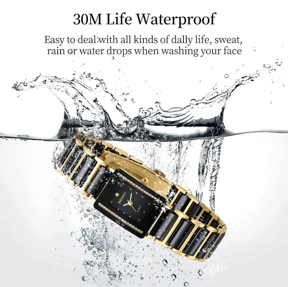 Experience Timeless Elegance with the Rectangular Quartz Watch