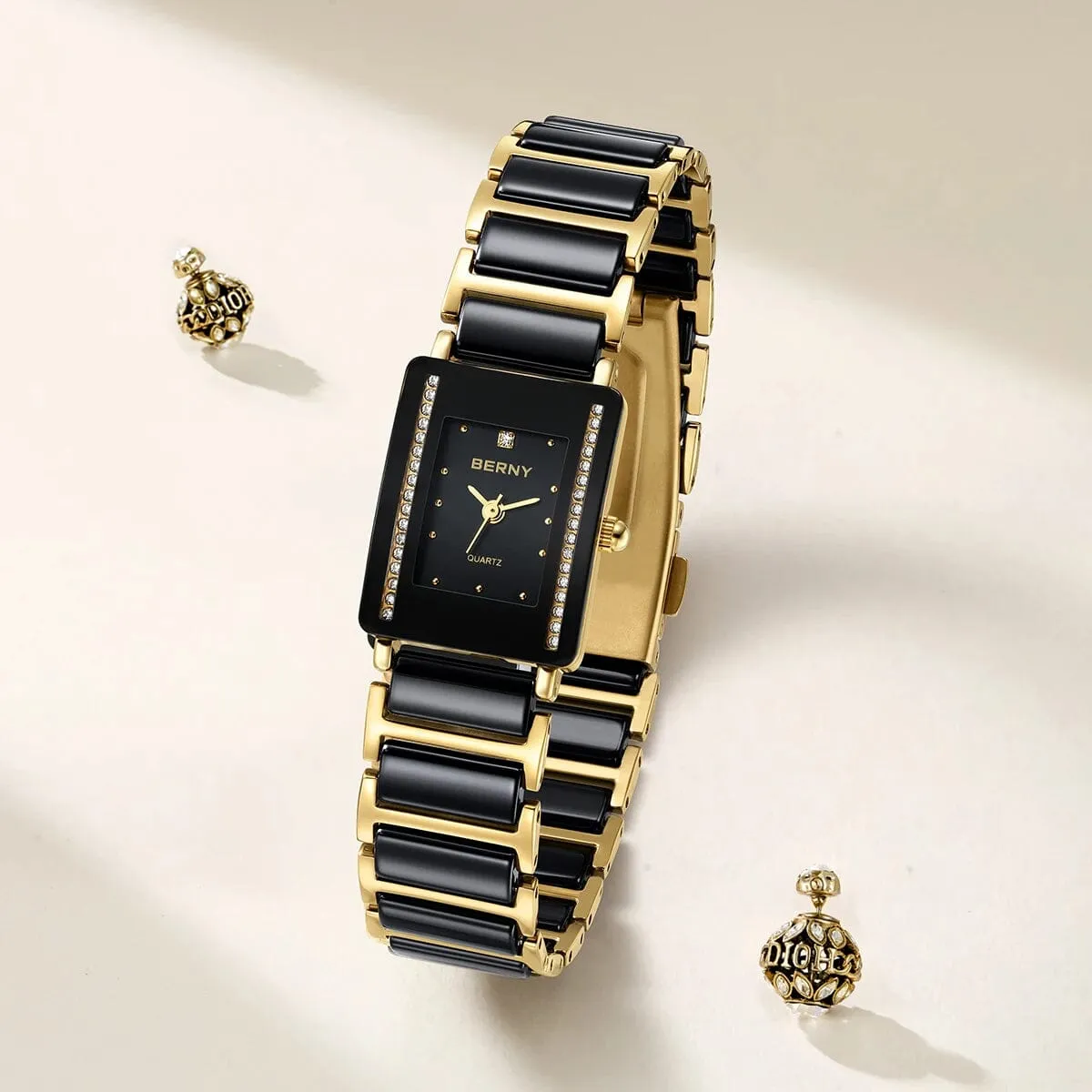Experience Timeless Elegance with the Rectangular Quartz Watch