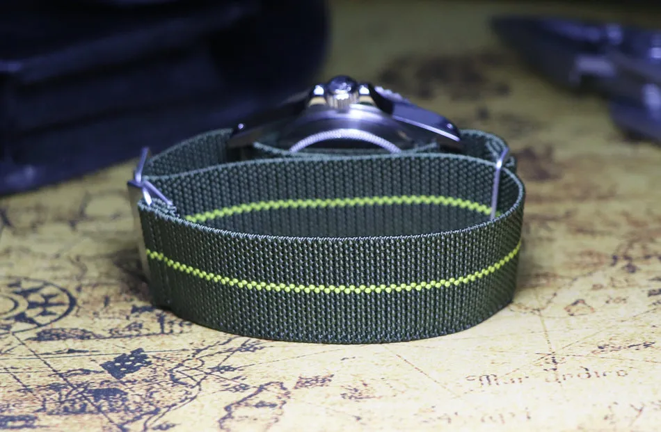 French Air Paratrooper Strap Elastic Nylon Nato Strap GT2 Mountaineering Canvas 20mm 21mm 22mm