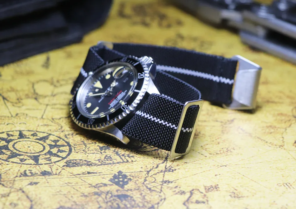 French Air Paratrooper Strap Elastic Nylon Nato Strap GT2 Mountaineering Canvas 20mm 21mm 22mm