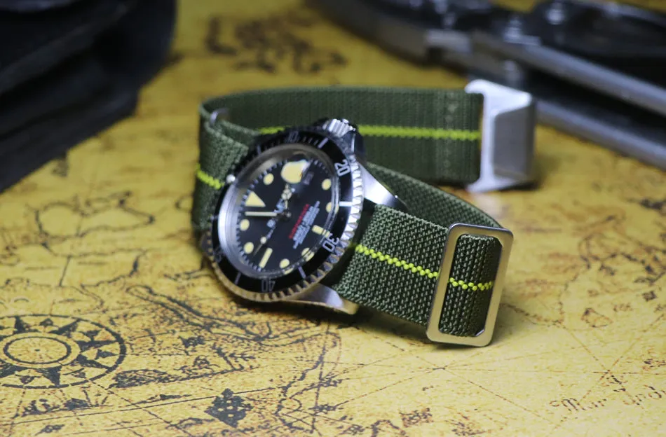 French Air Paratrooper Strap Elastic Nylon Nato Strap GT2 Mountaineering Canvas 20mm 21mm 22mm