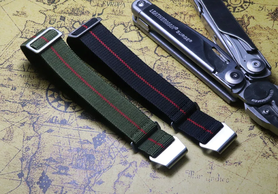 French Air Paratrooper Strap Elastic Nylon Nato Strap GT2 Mountaineering Canvas 20mm 21mm 22mm