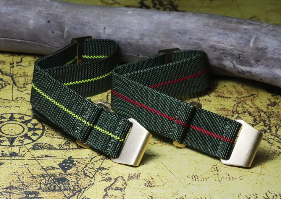 French Air Paratrooper Strap Elastic Nylon Nato Strap GT2 Mountaineering Canvas 20mm 21mm 22mm