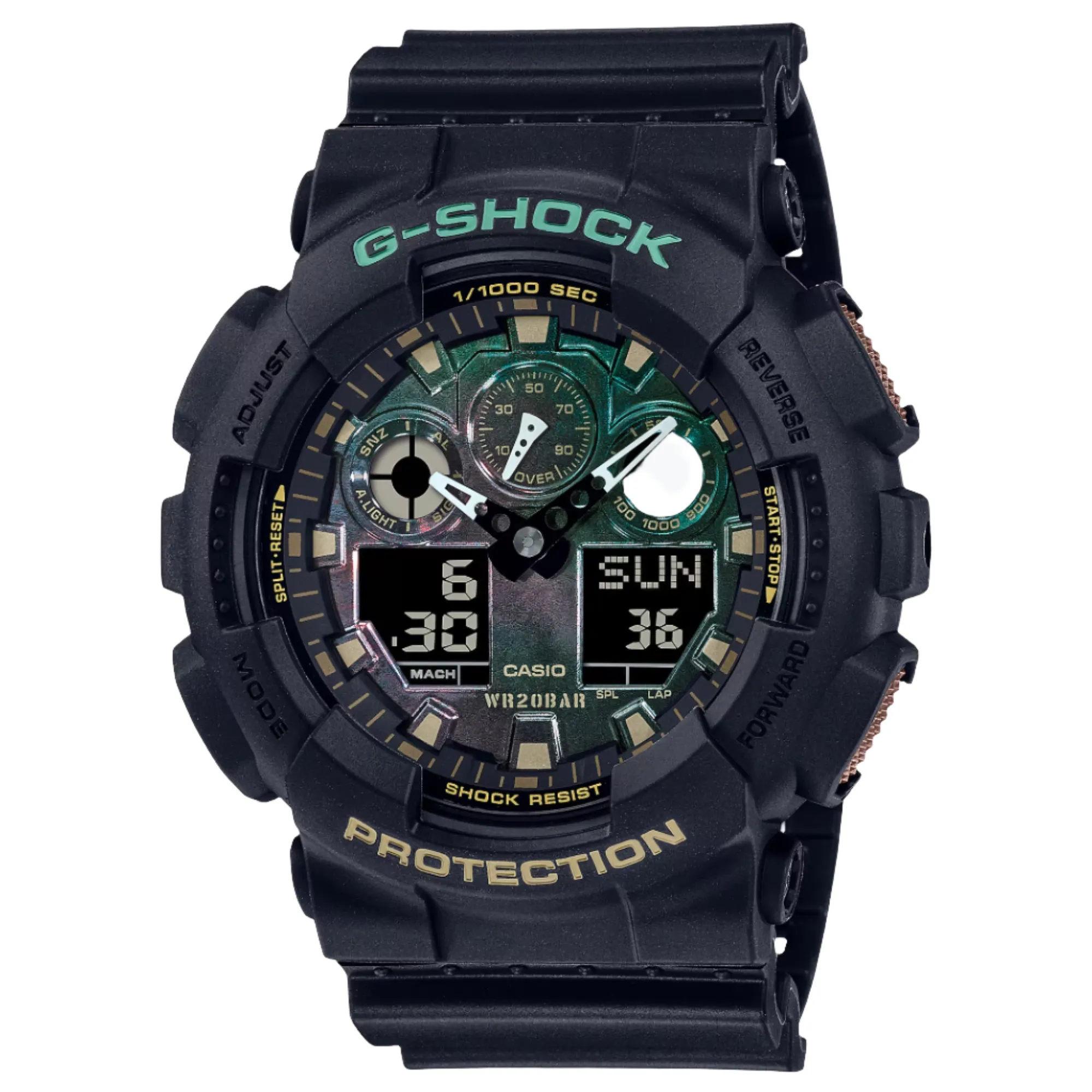 G SHOCK-ANALOG-DIGITAL GA-100 SERIES GA100RC-1A