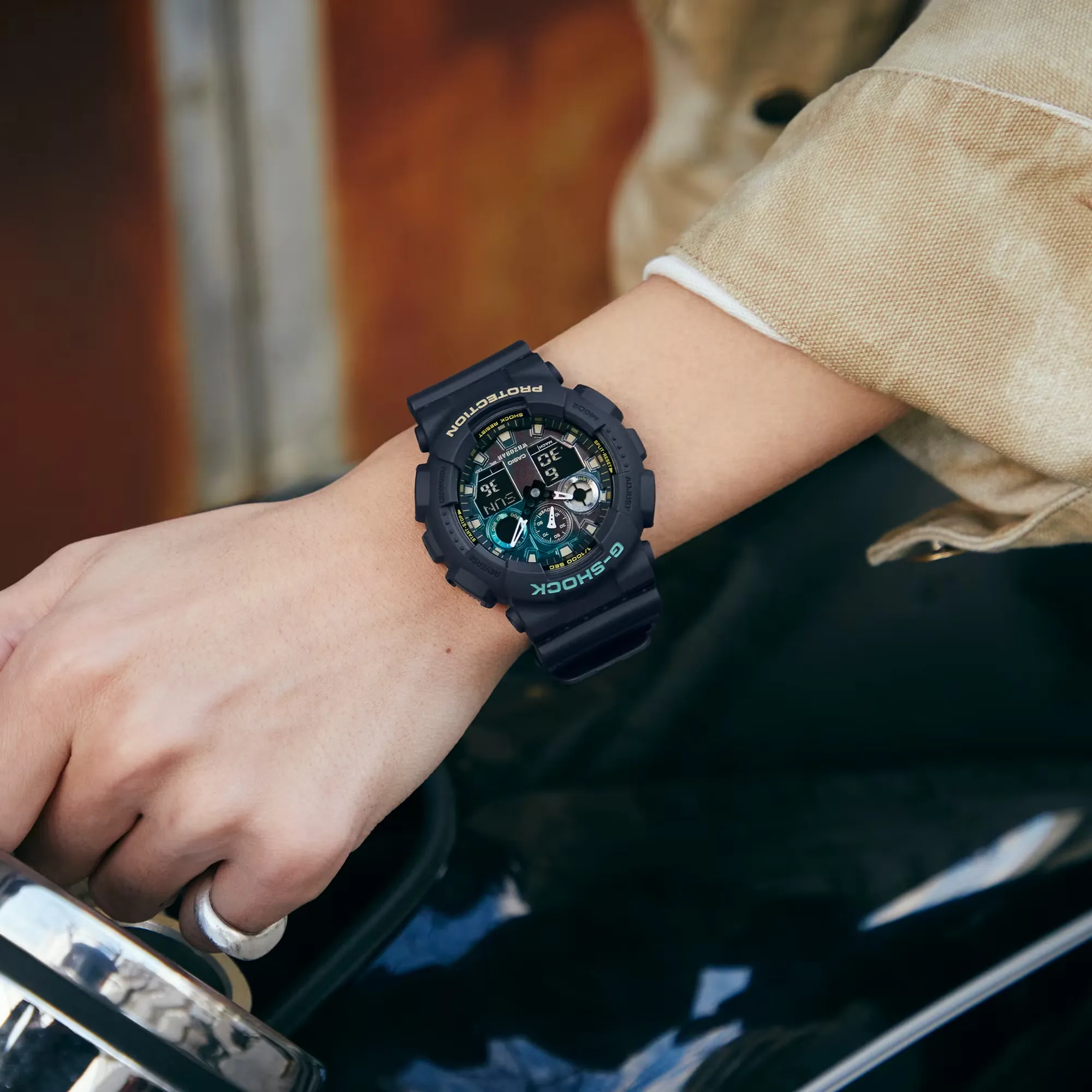 G SHOCK-ANALOG-DIGITAL GA-100 SERIES GA100RC-1A