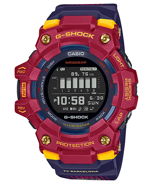 G-Shock by Casio Men's GBD-100BAR-4CR FC Barcelona Matchday Collaboration Watch