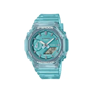 G-Shock Carbon Core Guard Slim Duo - Womens Transparent Aqua - GMAS2100SK-2A