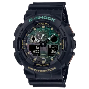 G-Shock Digital Black Resin Band Men's Watch GA100RC-1A