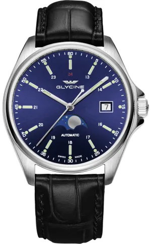 Glycine Watch Combat Classic Moonphase
