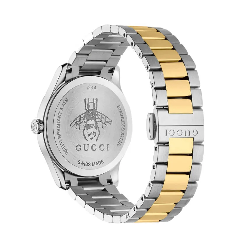 Gucci G-Timeless 38mm Two Tone Bee Motif Watch YA1264131