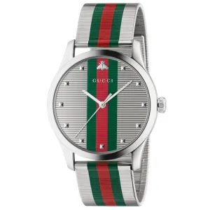 Gucci G-Timeless 42mm Stainless Steel Gents Watch YA126284