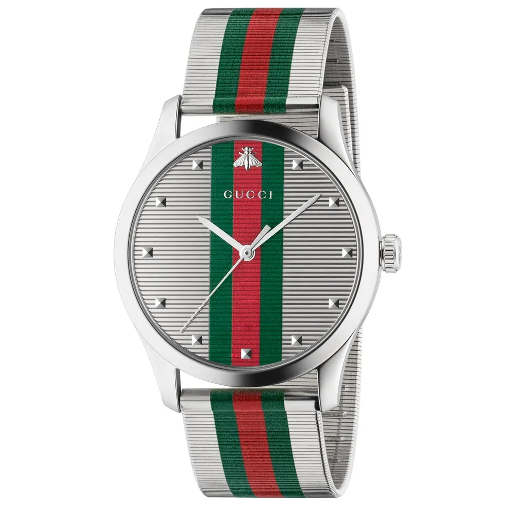 Gucci G-Timeless 42mm Stainless Steel Gents Watch YA126284