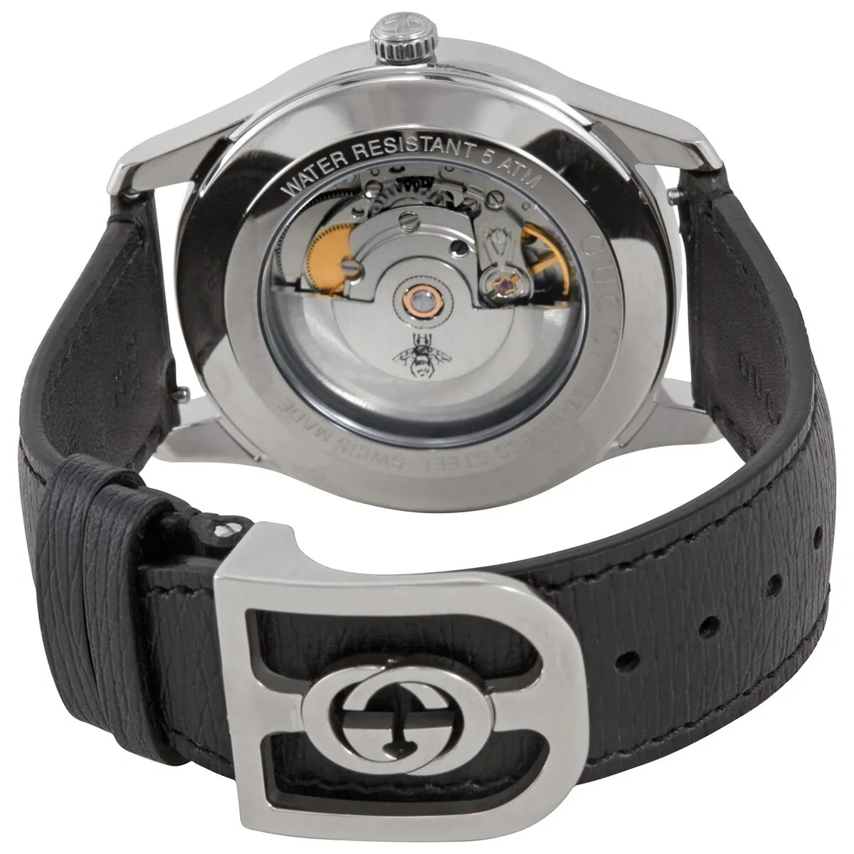 Gucci G-Timeless Automatic Black Onyx Stone Dial Men's Watch YA126286