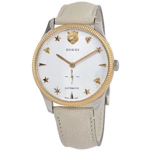 Gucci G-Timeless Automatic Silver Dial Men's Watch YA126348