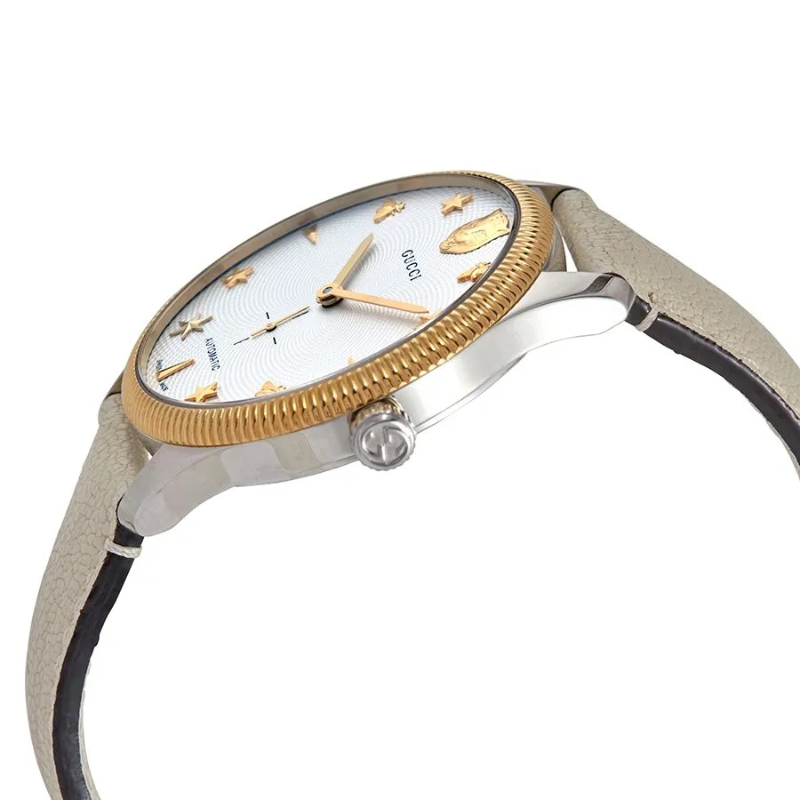Gucci G-Timeless Automatic Silver Dial Men's Watch YA126348