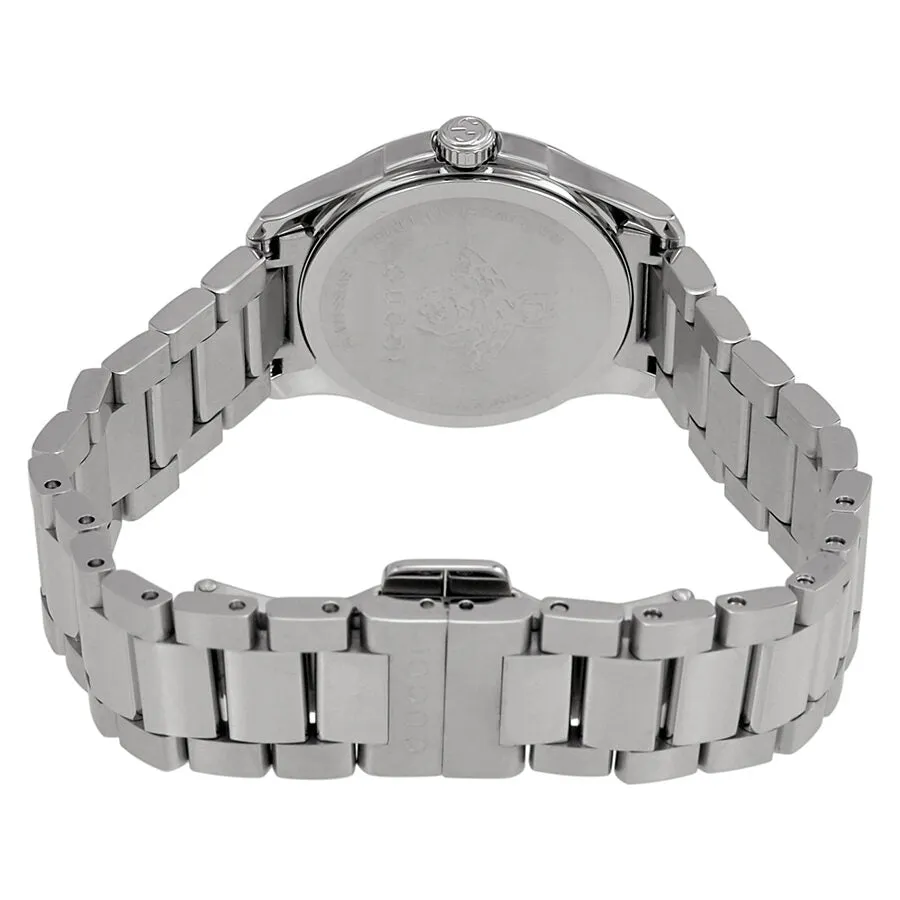 Gucci G-Timeless Silver Dial Stainless Steel Ladies Watch YA126572