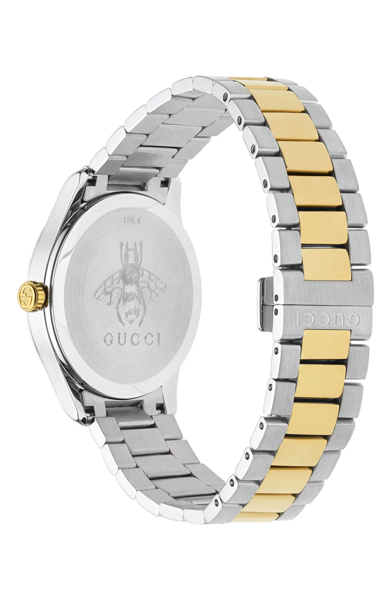 Gucci YA1264074 G-Timeless Bracelet, 38mm Unisex Watches Lexor Miami