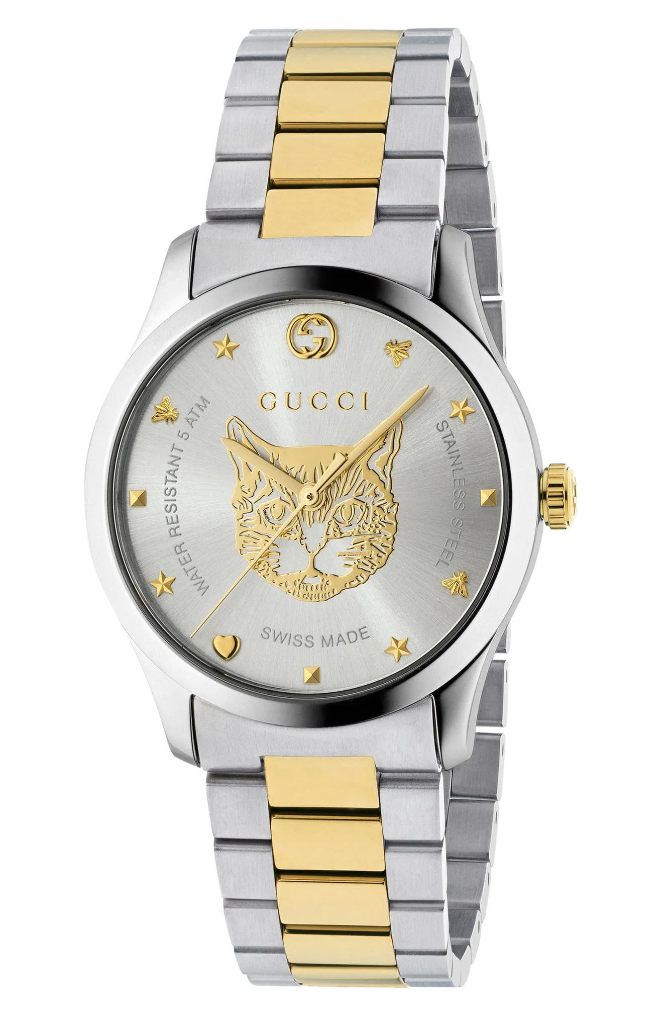 Gucci YA1264074 G-Timeless Bracelet, 38mm Unisex Watches Lexor Miami