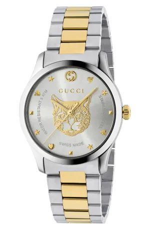 Gucci YA1264074 G-Timeless Bracelet, 38mm Unisex Watches Lexor Miami