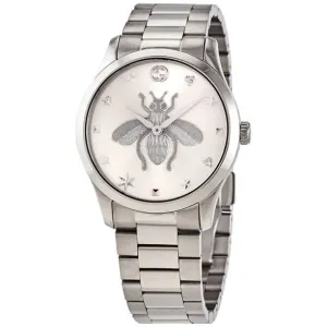 Gucci YA1264126 G-Timeless Quartz Silver Dial Women Watches Lexor Miami