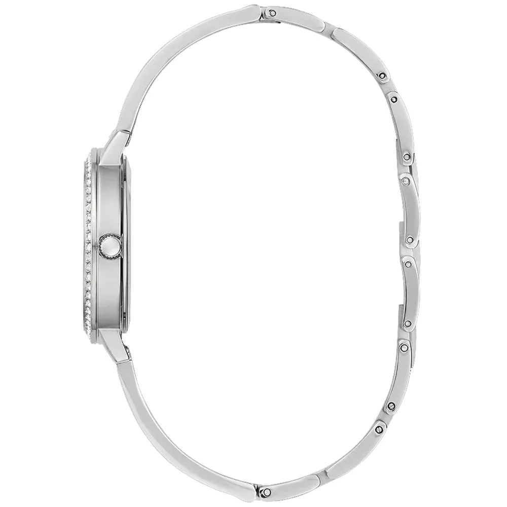 Guess Tri Luxe Silver Tone Bracelet Strap Ladies Watch GW0474L1