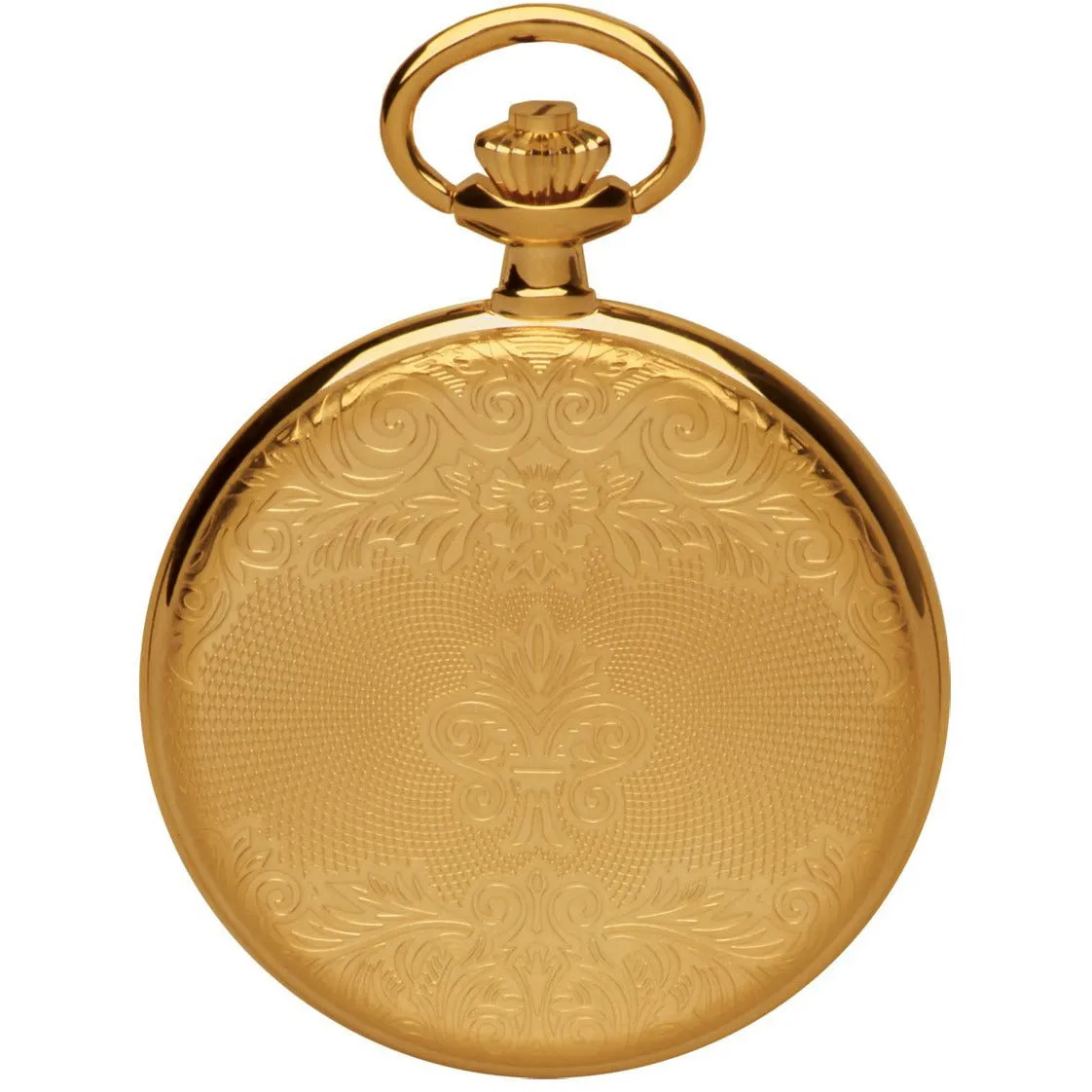 Half Hunter Gold Mechanical Pocket Watch – Timeless Classic Design