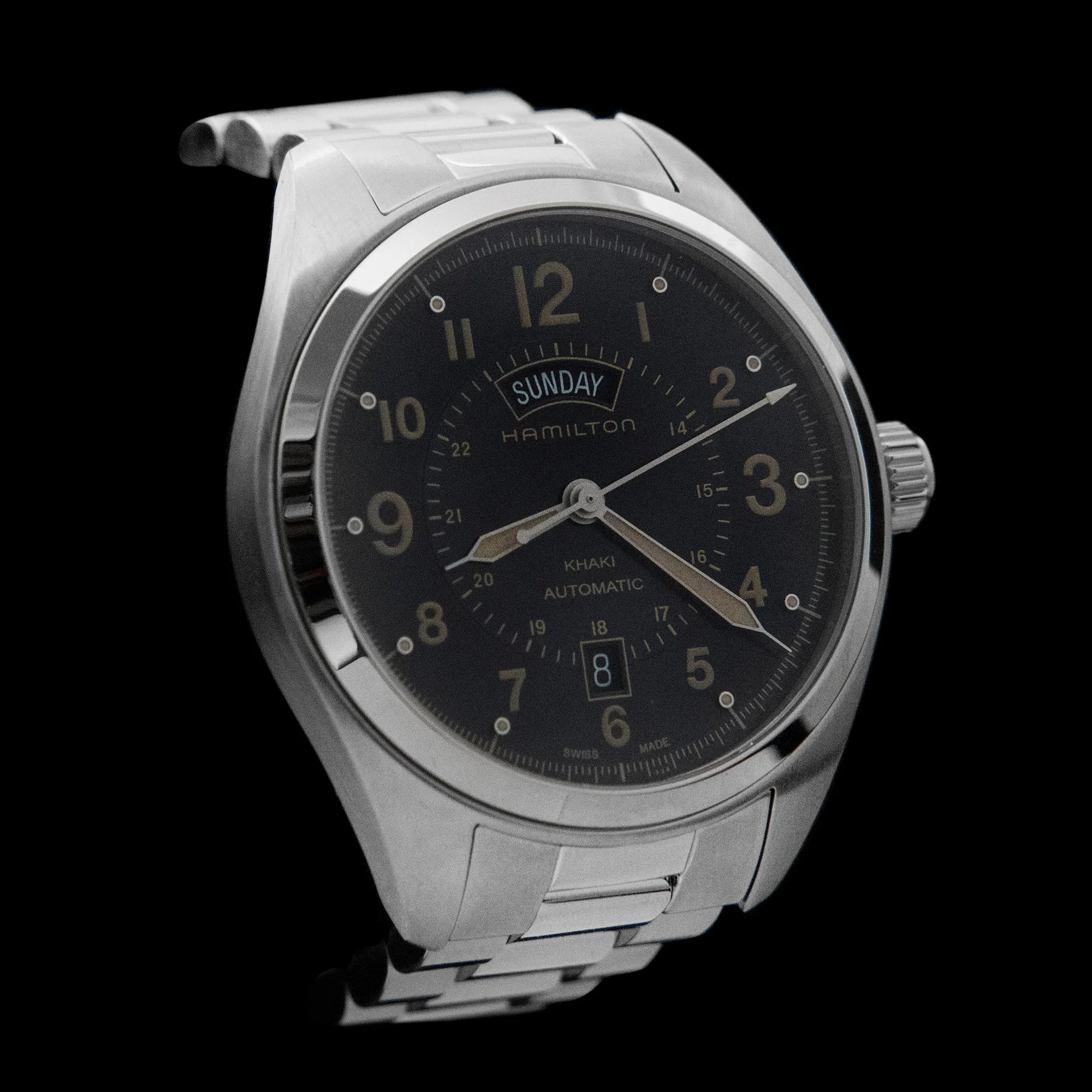 Hamilton - Khaki Field Day-Date