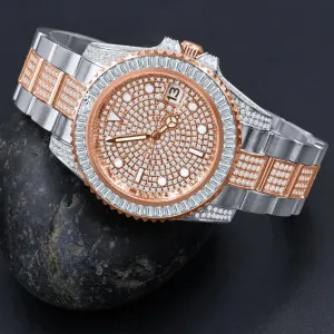 HURRICANE STAINLESS STEEL WATCH WITH ROSE GOLD PLATED | 5303818