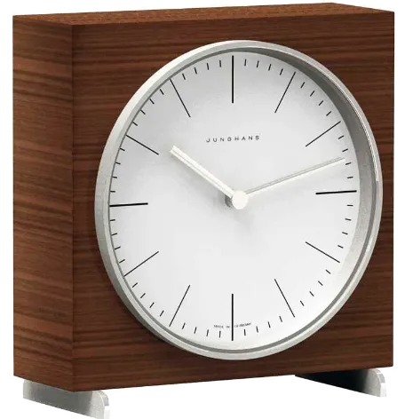Junghans Max Bill Radio Controlled Table Clock 383/2201.00