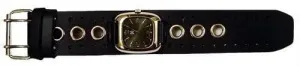 Leather Loop Watch (Green Face)