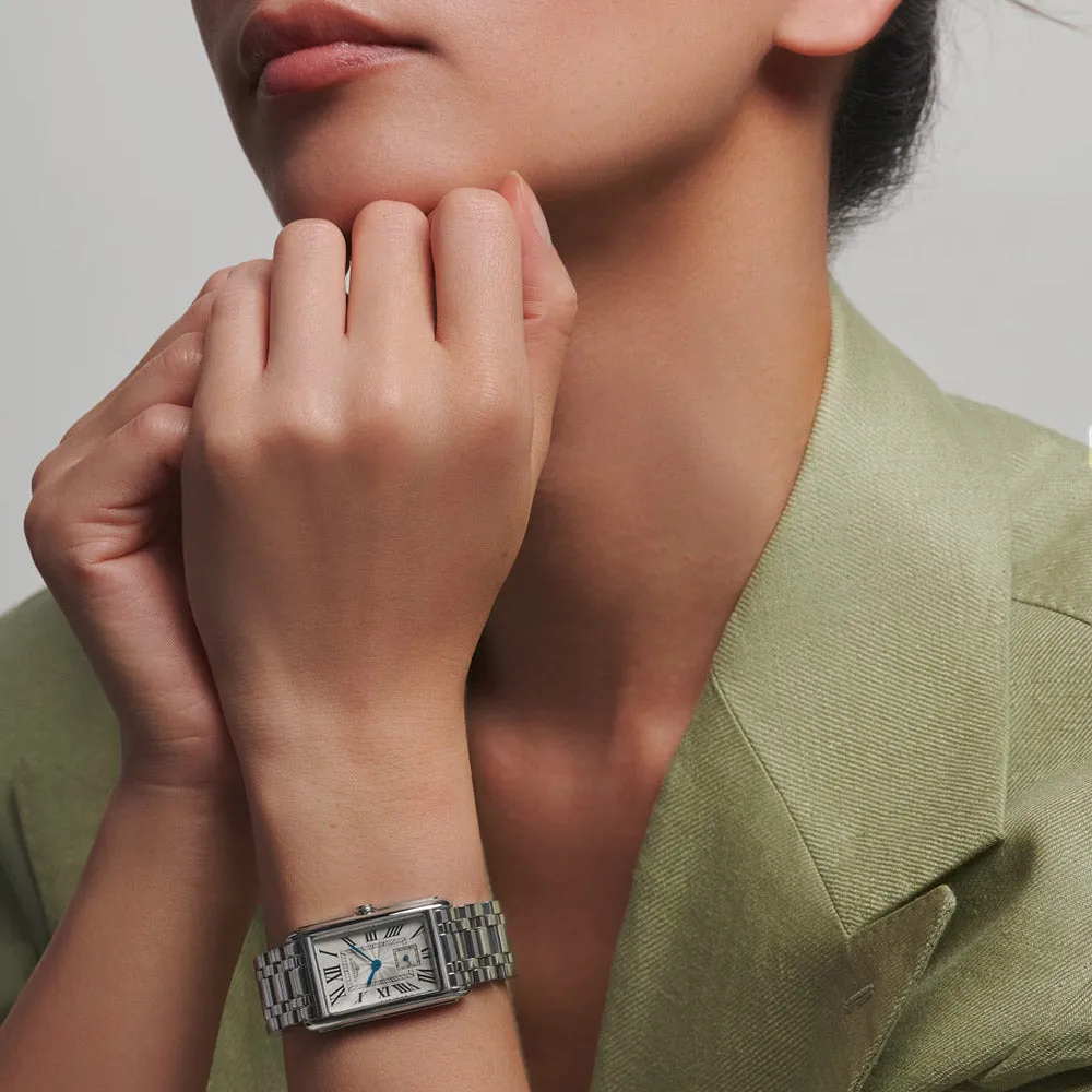 Longines DolceVita Silver Flinque Dial Ladies Quartz Watch L5.512.4.71.6