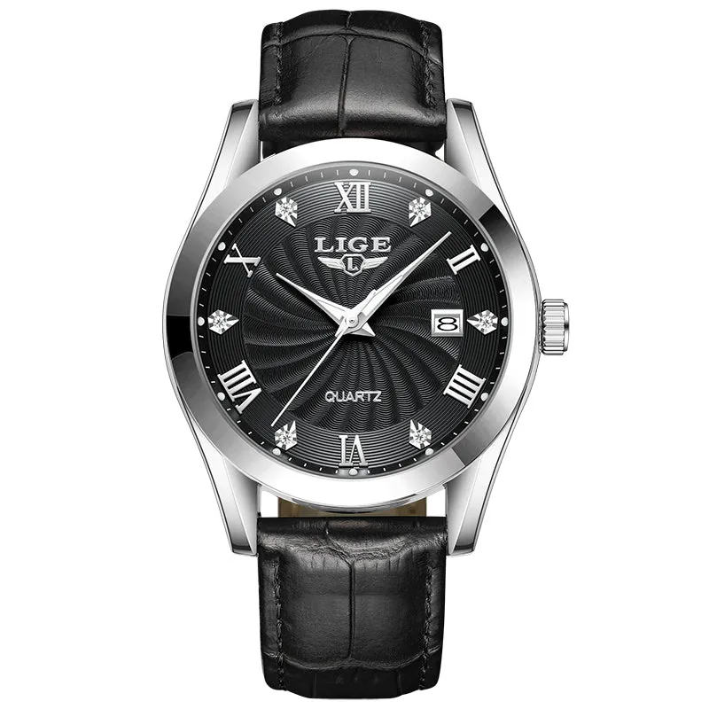 Luxury Men’s Leather Sport Watch