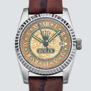 Marriage Watch Rolex 36mm Unisex Wristwatch With Pocket Watch Design Skeleton