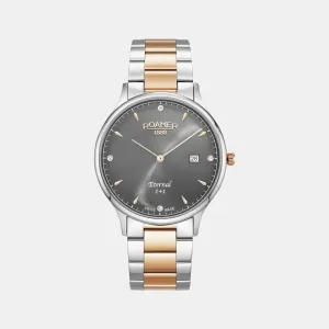 Men's Grey Analog Stainless Steel Watch 863833 49 55 50
