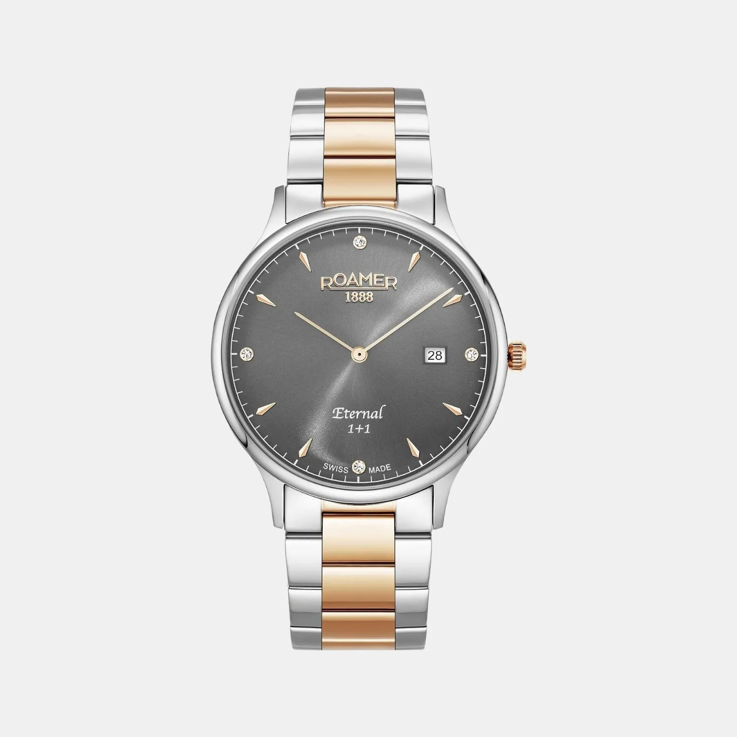 Men's Grey Analog Stainless Steel Watch 863833 49 55 50