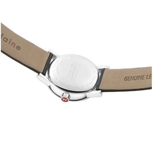 MONDAINE evo2, 30mm, black leather watch for women, MSE.30110.LB