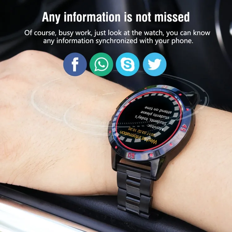 N6 Smart Watch 1.3 inch TFT Screen MTK2502C Bluetooth4.0, Stainless Steel Watch Band, Support Heart Rate Monitor & Pedometer & Sleep Monitor & Sedentary Reminder(Silver)
