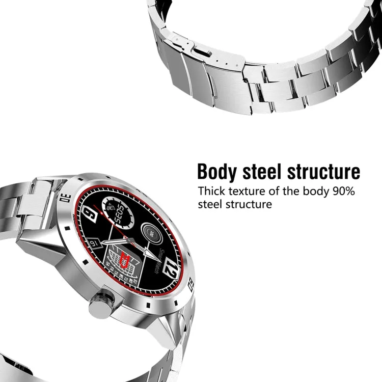 N6 Smart Watch 1.3 inch TFT Screen MTK2502C Bluetooth4.0, Stainless Steel Watch Band, Support Heart Rate Monitor & Pedometer & Sleep Monitor & Sedentary Reminder(Silver)