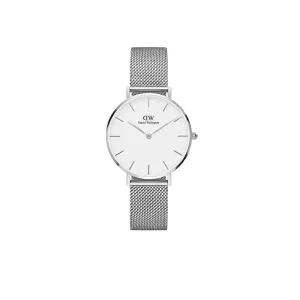 Petite 32mm Sterling - Silver & White Watch