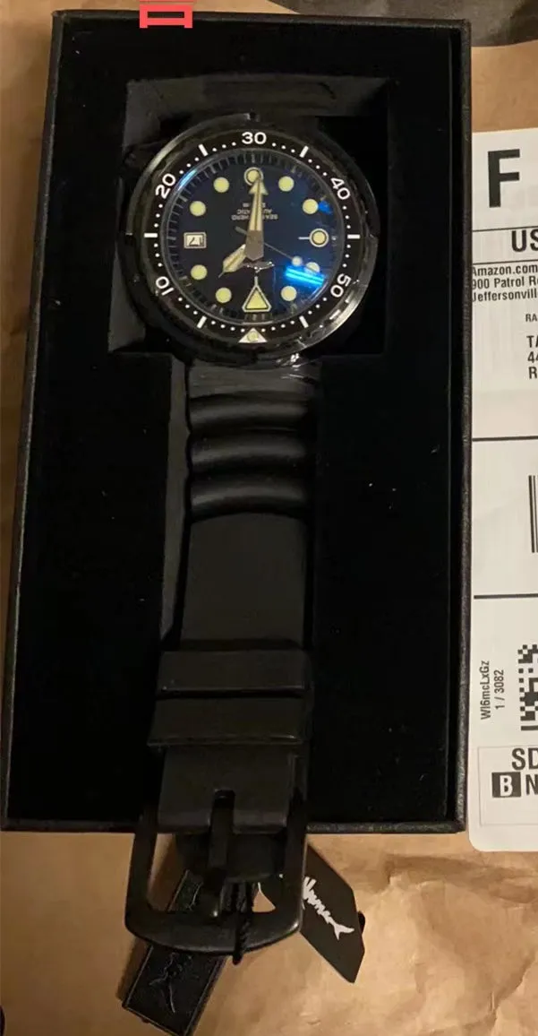 ★Pre-Owned★ HEIMDALLR PVD Black Tuna Can Men's Mechanical Watch
