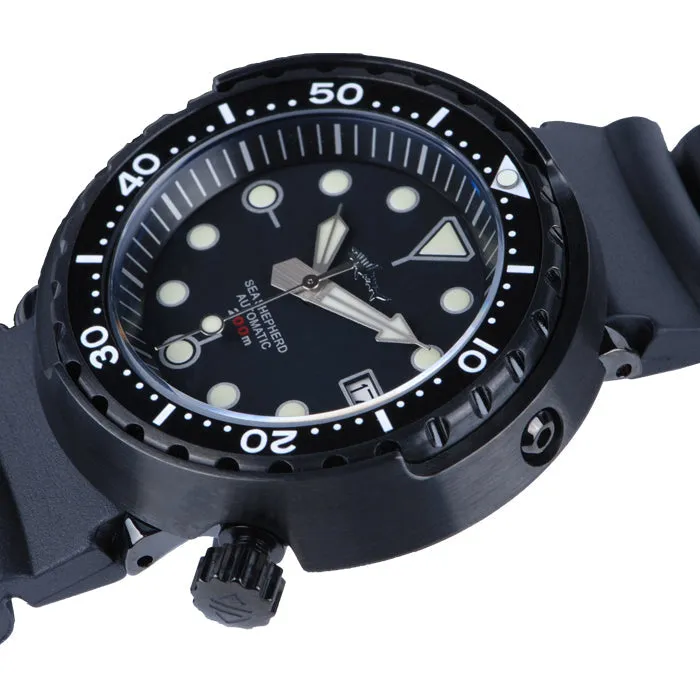 ★Pre-Owned★ HEIMDALLR PVD Black Tuna Can Men's Mechanical Watch