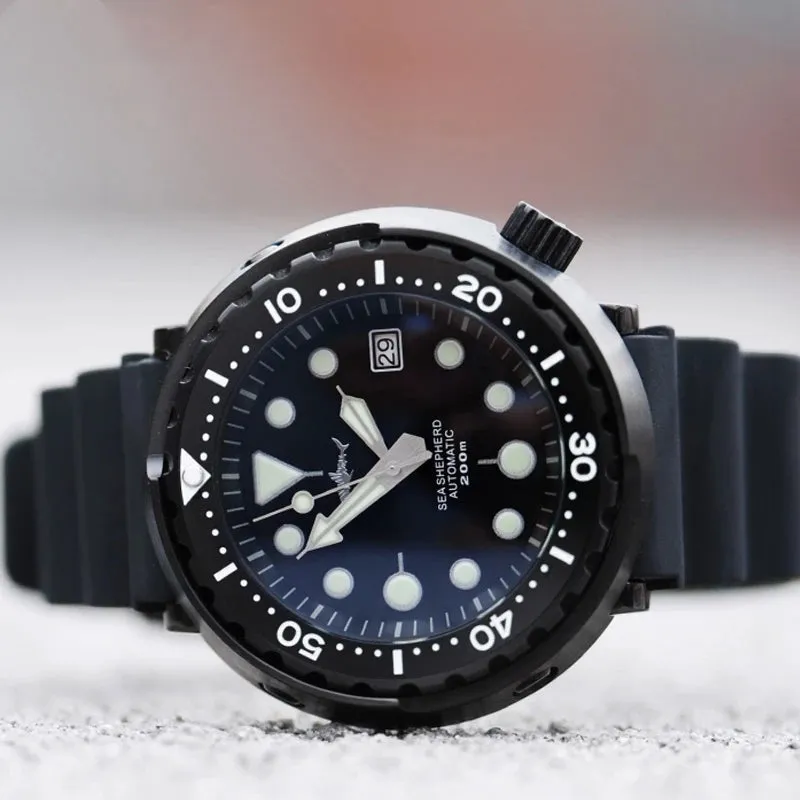 ★Pre-Owned★ HEIMDALLR PVD Black Tuna Can Men's Mechanical Watch