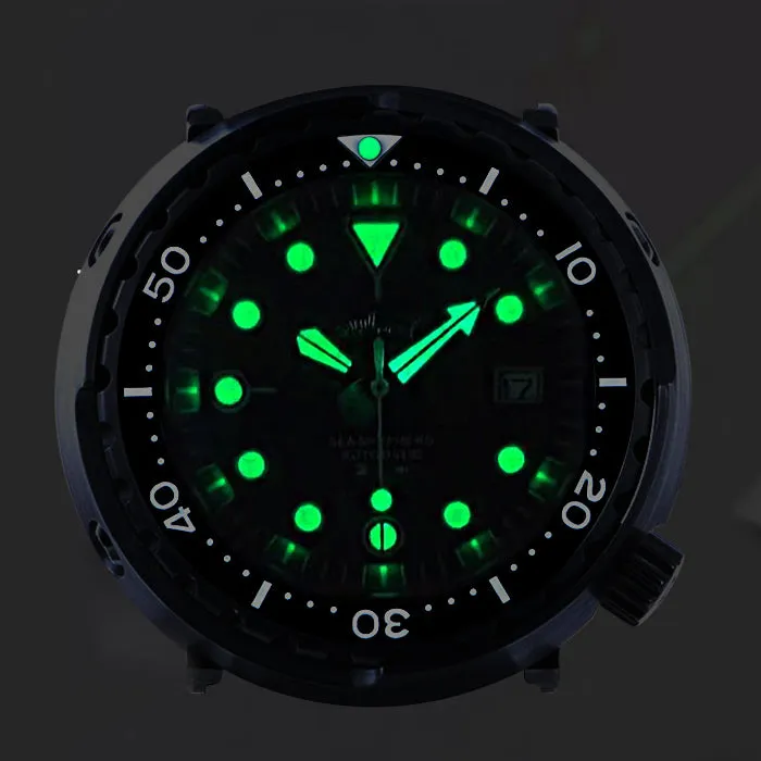 ★Pre-Owned★ HEIMDALLR PVD Black Tuna Can Men's Mechanical Watch
