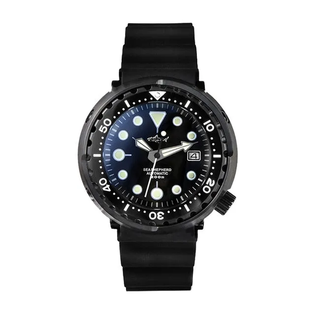★Pre-Owned★ HEIMDALLR PVD Black Tuna Can Men's Mechanical Watch