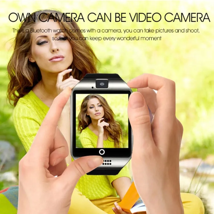 Q18 1.54 inch TFT Screen MTK6260A 360MHz Bluetooth 3.0 Smart Watch Phone, 128M   64M Memory(Black)
